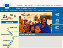 Tablet Screenshot of dgecho-partners-helpdesk.eu